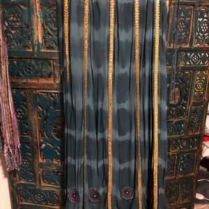 Elegant Teal and Gold skirt